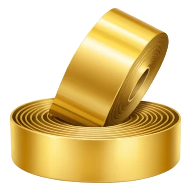 Measurement tape in gold for visiting card sticker