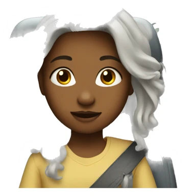 girl in car interior sticker