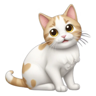 Cat with chantilly sticker