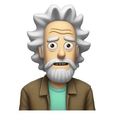 Rick de rick et morty sticker