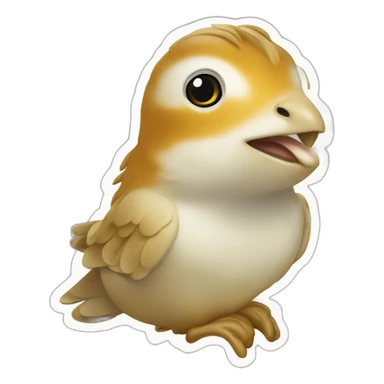 ecureuile avec des billets sticker