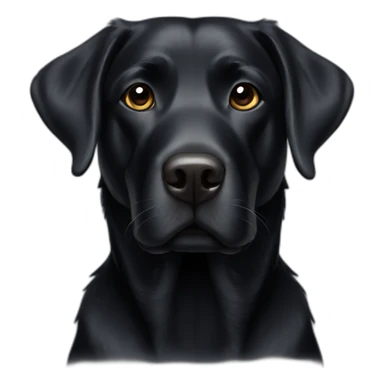 Old Black labrador sticker