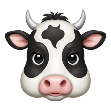 Really cute cow  sticker