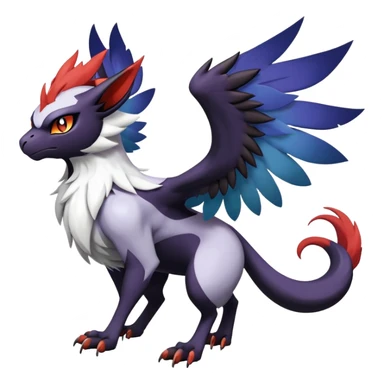 Litten-Absol-Noibat-Noivern-Hybrid (Full body) sticker