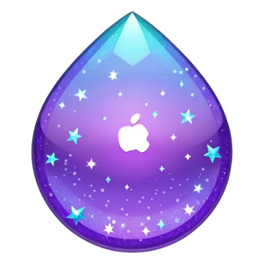 Glitter Purple and Cian add sticker