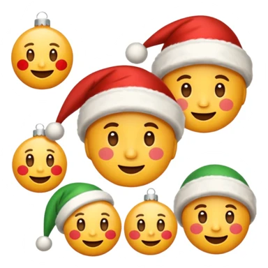 voglio delle emoji vintage di natale sticker