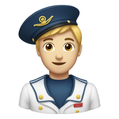 A sailor cap sticker