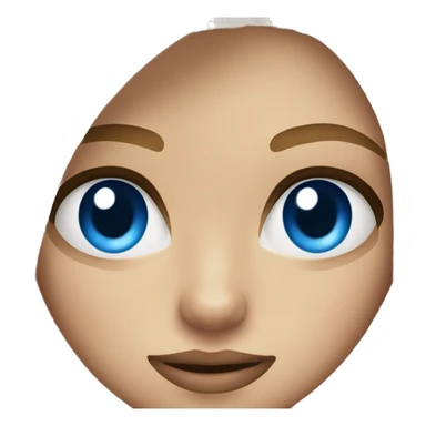 blonde woman blue eyes with a tiger  sticker