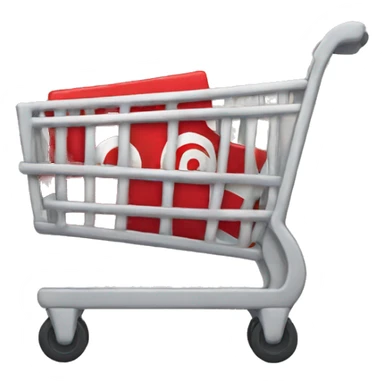 a target cart  sticker