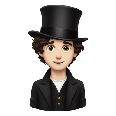 Timothee chalamet with a magician hat sticker