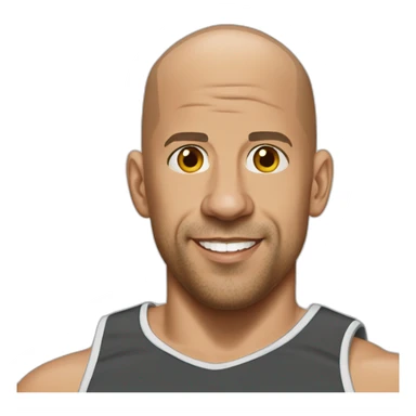 Vin Diesel baloncesto sticker