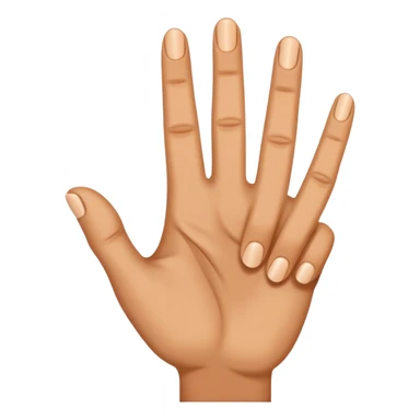 in hand make me a T sign sticker