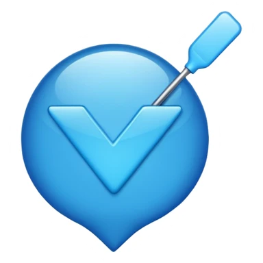 Create a blue checkmark for the nickname, do 1 in 1 as in tiktok sticker