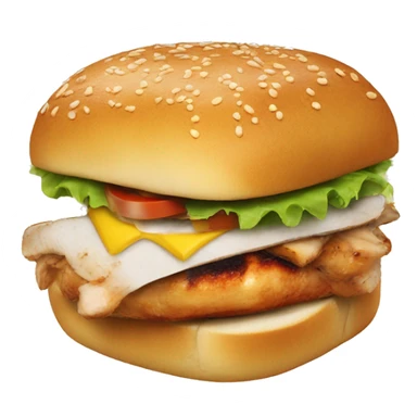 Grilled chicken sandwich sticker