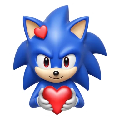 Sonic heart in love sticker