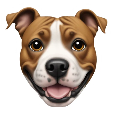 staffordshire bull terrier black jump up sticker