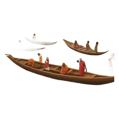 Varanasi and the ganges sticker