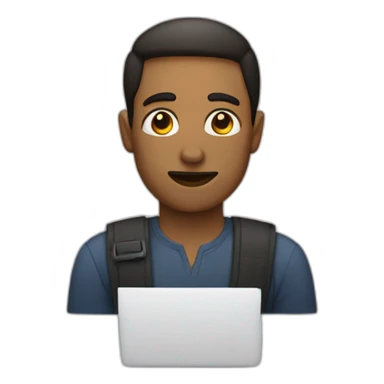 Man with stop Thanks And Regards sticker