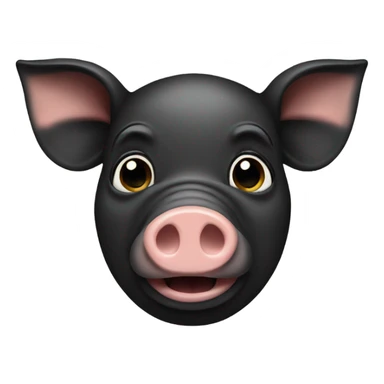 black pig  sticker