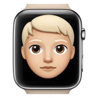 persona con apple watch sticker