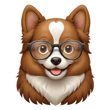 Hund mit Brille  sticker