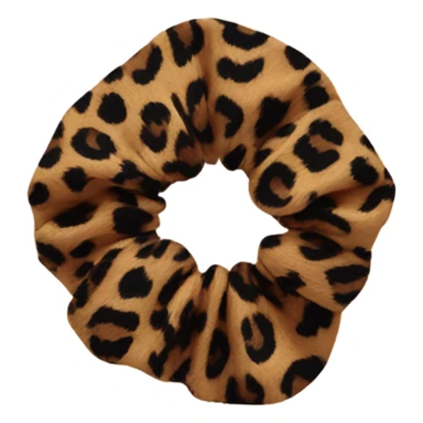Leopard print scrunchie  sticker