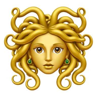 The Sicilian Medusa in gold sticker