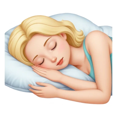 Cute girl sleeping sticker