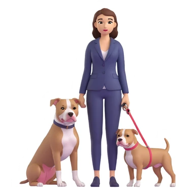 woman with pitbull sticker