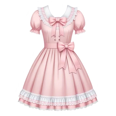 pastel lolita dress sticker