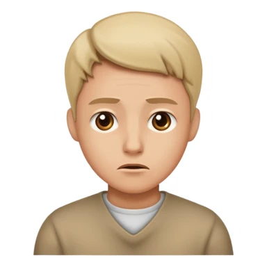 Doubtful facial expression  sticker