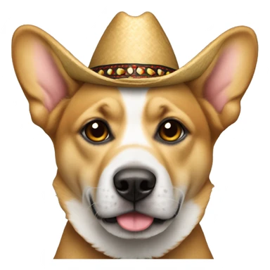 Perro en con sombrero de copa sticker