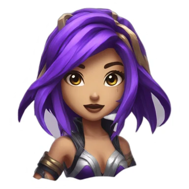 akali kda league of legends sticker