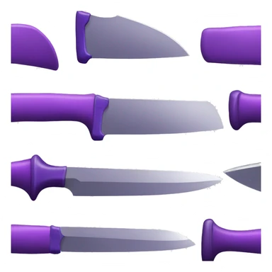 purple knife sticker