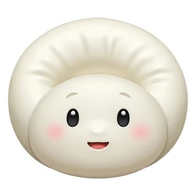 white mochi without face sticker