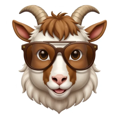 Goat with sunglasses  sticker