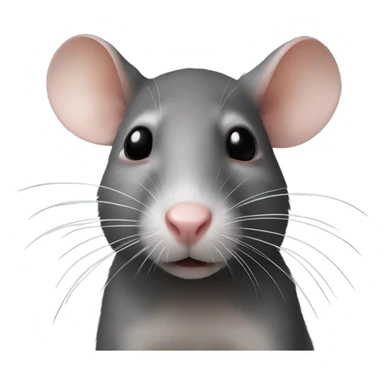 Very realistic rat sticker