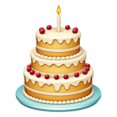 Vintage style cake sticker