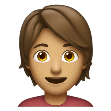jalapeno with short brown hair sticker