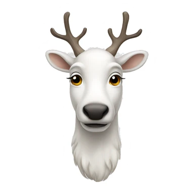 white-reindeer sticker