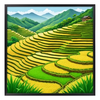 rice terrases sticker