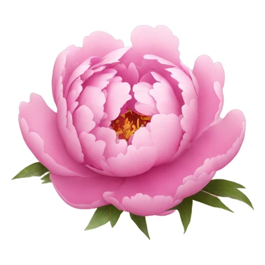 Cute peonies in pink sticker