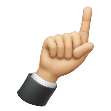 Signe valcin avec pouce refermer sur la paume sticker