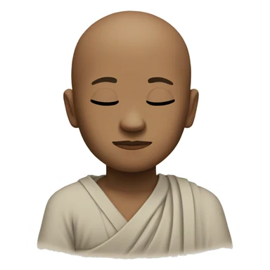meditating monk  sticker
