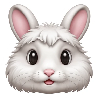 a bunny rolling his eyes sticker