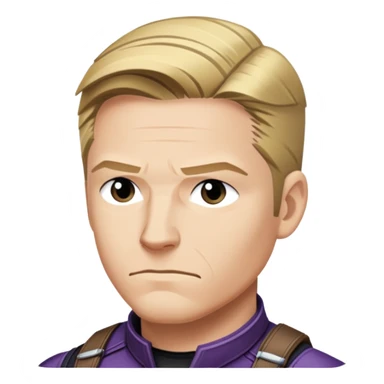clint barton portrait marvel from captain america: civil war sticker