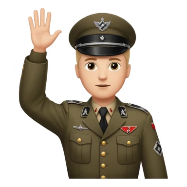 Nazi salut Hitler sticker