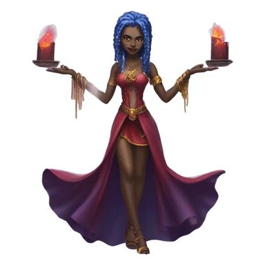 "Technomancy is the use of magic or mystical powers to control and manipulate technology” + "It's kind of like cyberpunk magic or how in some games, characters hack into systems using magic." 🖥️⚡🧙‍♂️ Make a ancient vampire technomancy goddess sticker