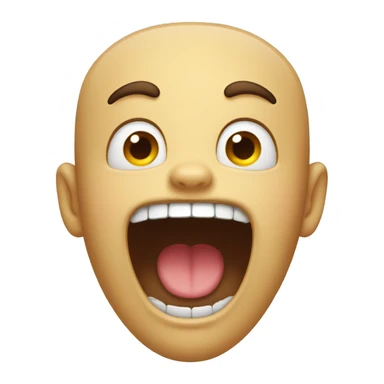 screaming and drooling love  sticker