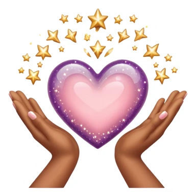 Heart Hands with sparkles  sticker